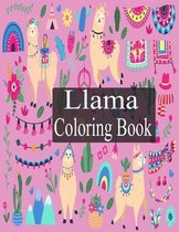 Llama Coloring Book