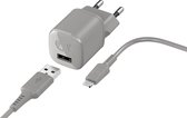 Fresh 'n Rebel - 12W USB-A Mini Fast Charger + 1.5M Lightning Cable - Ice Grey