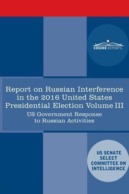 Report of the Select Committee on Intelligence U.S. Senate o ... - cover