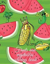 Fruits and vegetables coloring book