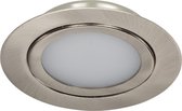 Ledmatters - Inbouwspot Nikkel - Dimbaar - 5 watt - 190 Lumen - 2700 Kelvin - Warm wit licht - IP44 Badkamerverlichting