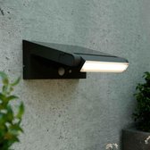 Solar wandlamp LED Verstelbaar (180°) – Zwart - Bewegingssensor