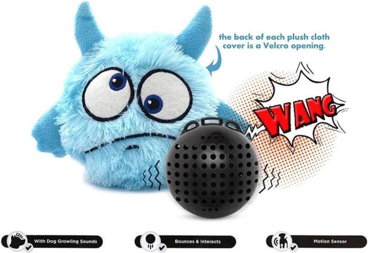 Honden speelgoed - honden speelgoed interactief - Honden bal bewegend met  geluid -... | bol.com