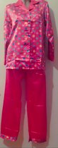 Dames satijn pyjama set XL 38-40 roze