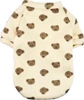 Trui voor honden - Beige trui voor hondjes - Beren - Maat L