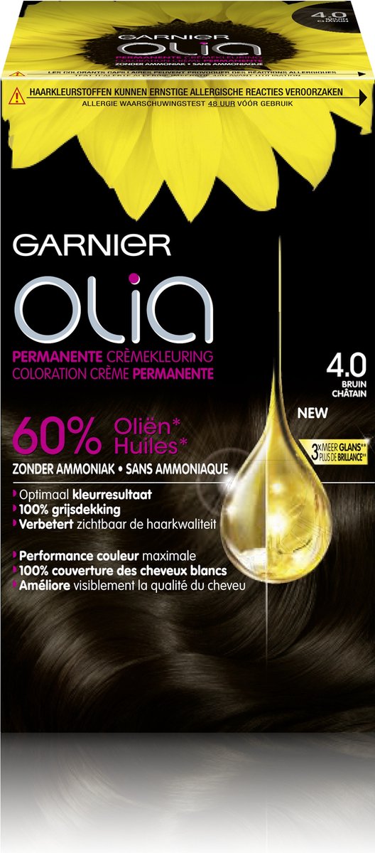 Garnier Olia 4.0 - Marron - Teinture pour les cheveux - 3 x | bol.com