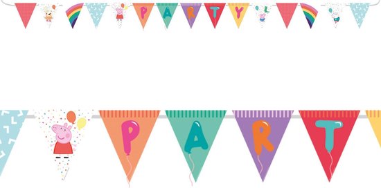 Peppa Pig Verjaardag Slinger 3 3 Meter Bol