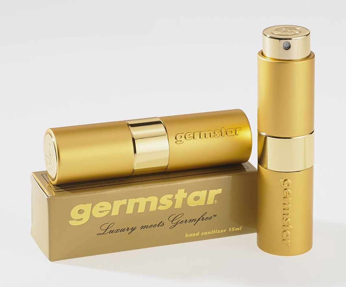 Startset Germstar DeLuxe Twist spray Agua goud 15ml - navulling 474ml