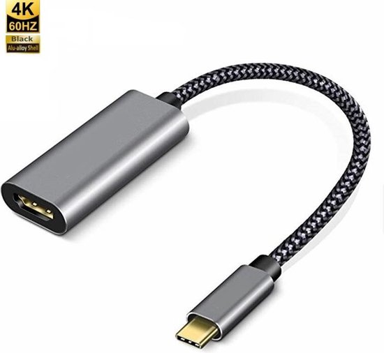 DrPhone HDC1 - USB-C Naar HDMI Kabel 4K 60Hz - Type-C Adapter - Voor Macbook  / iPad /... | bol.com