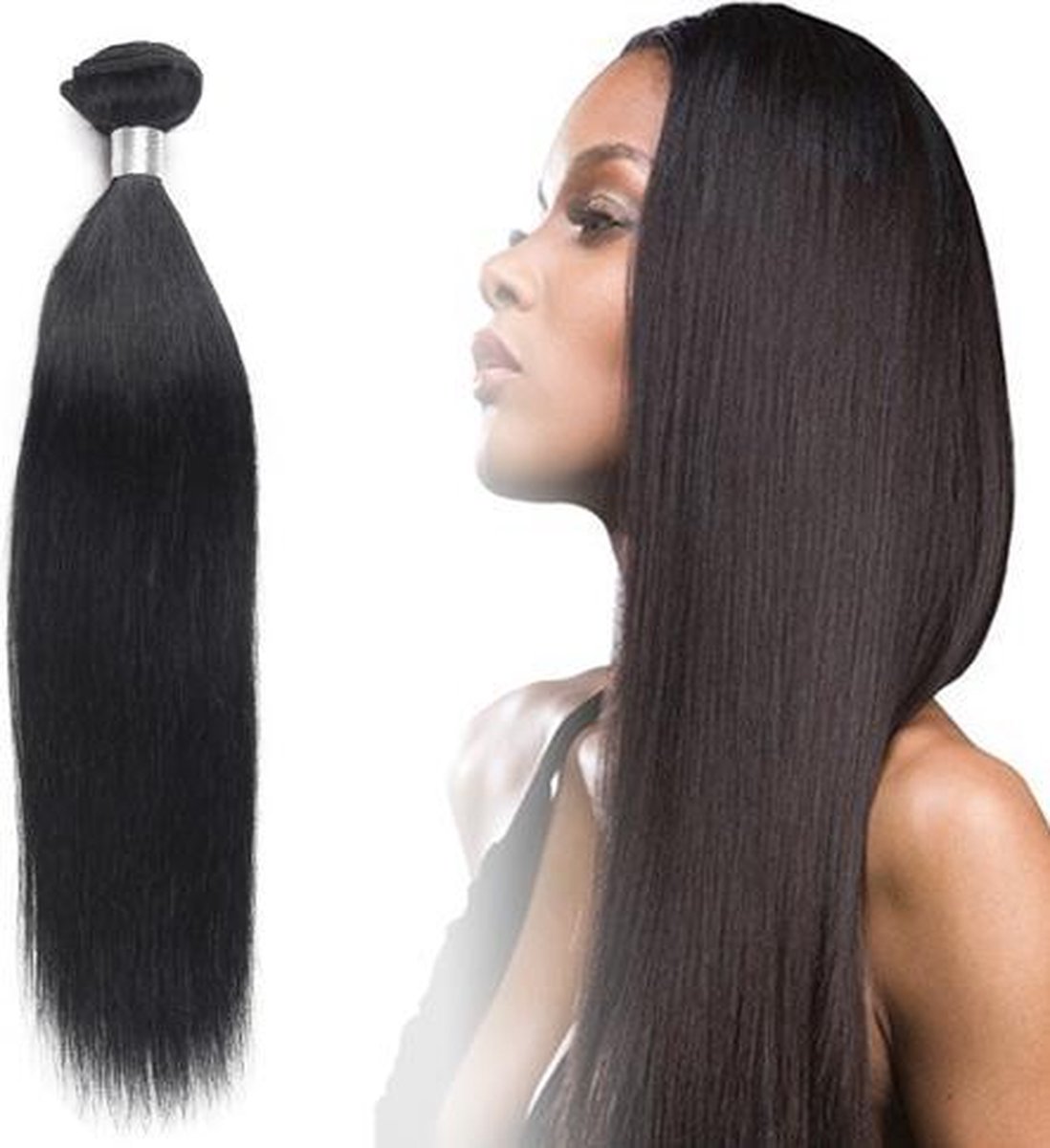 beddengoed jeugd Niet essentieel Weave hair – Brazilian hair -24 inch -human hair bundel – Steil haar weave  – weave haar | bol.com