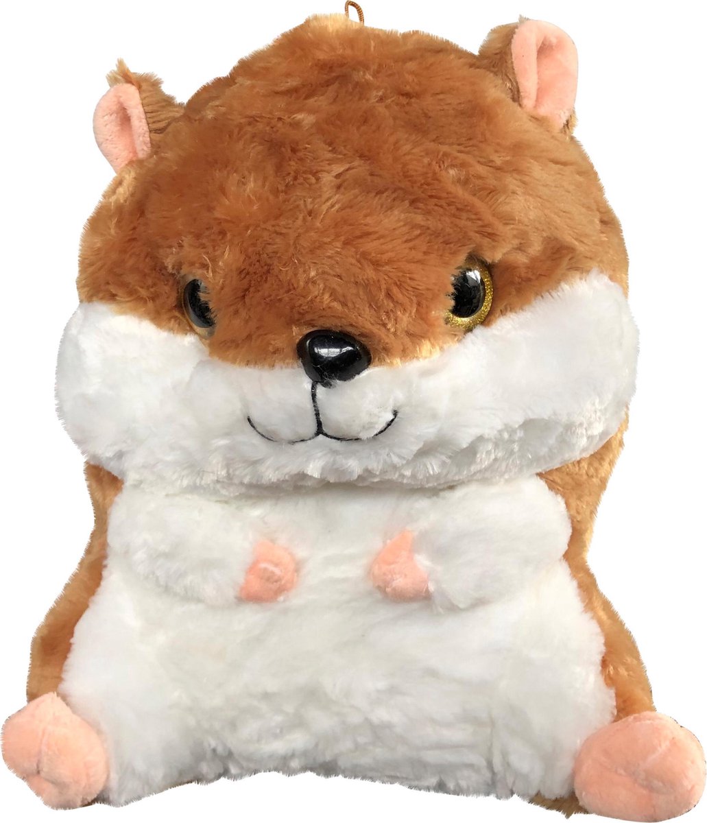 bol.com | Hamster knuffel 40cm |Bruin|zachte knuffel voor kinderen