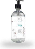 Hucil - hand cleaning gel - met pompje -handalcohol - 70% bio ethanol - 500 ml