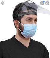 Gezichtsmasker |face shield  2stuk zwart