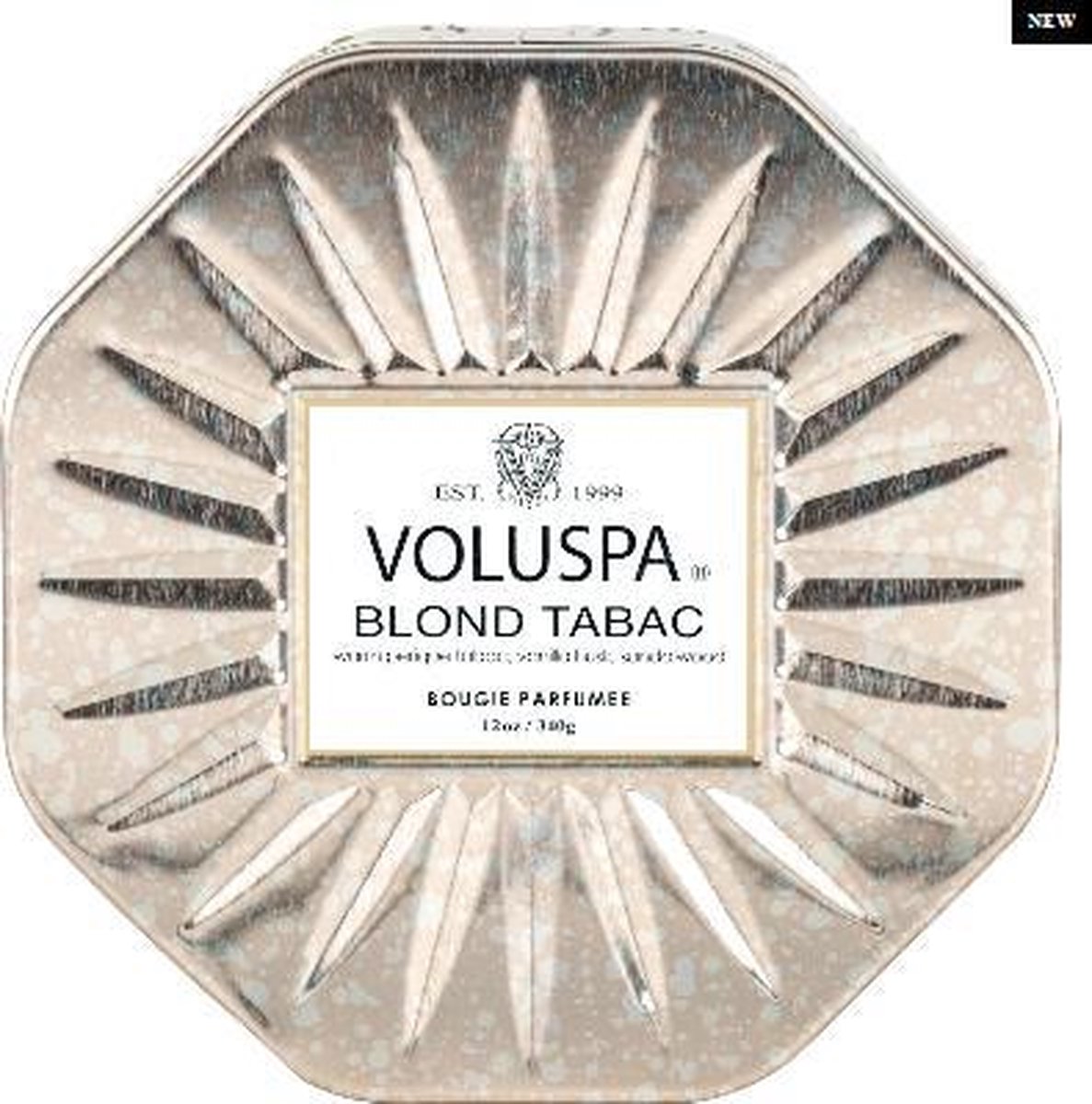 Voluspa Geurkaars Blond Tabac Octagon Tin