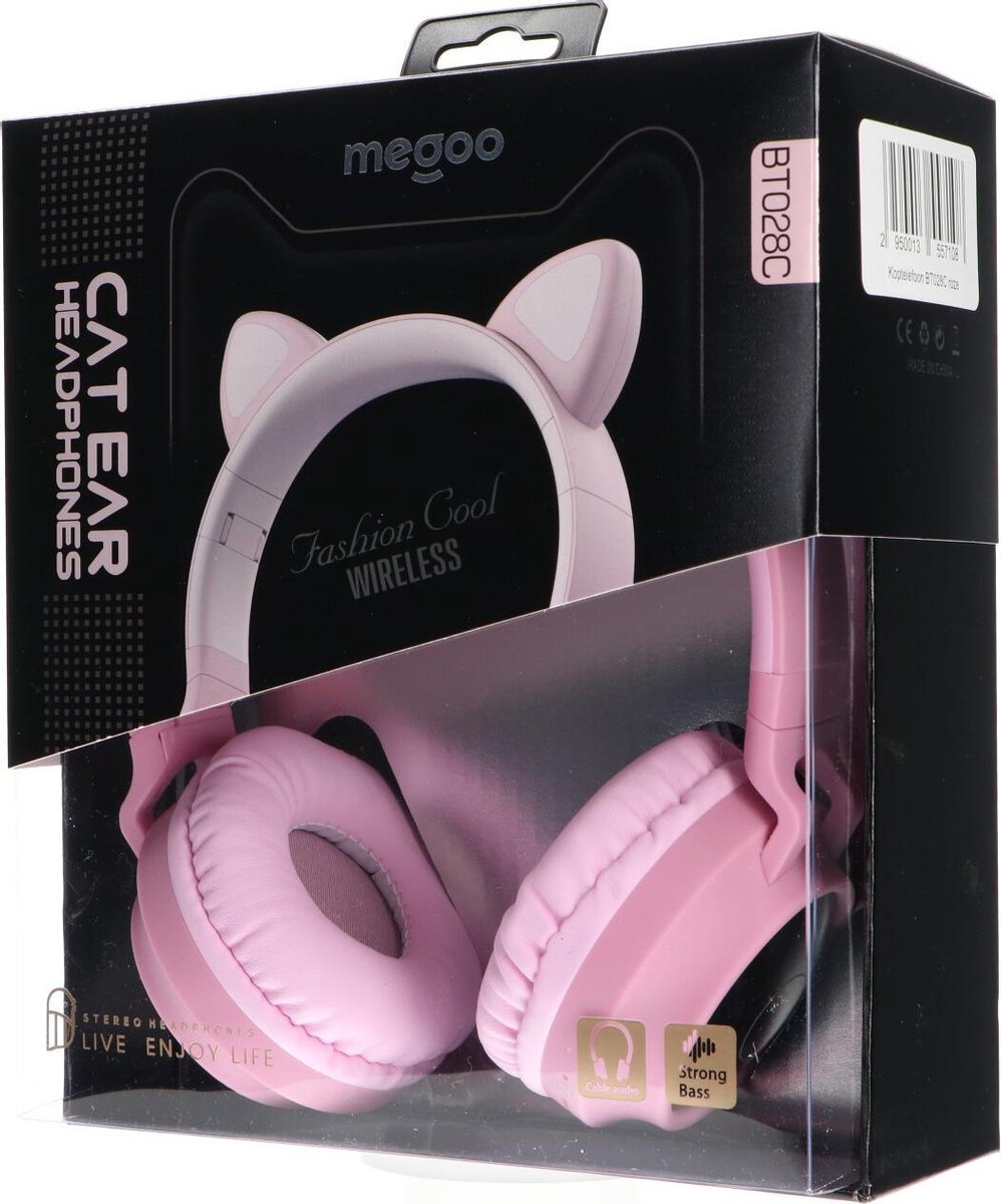 JYPS Children's wireless headphones with LED light and cat ears for girls, Bluetooth headphones for children, with detachable microphone with noise cancellation and integrated microphone for JYPS Children's wireless headphones with LED light and cat ears for girls, Bluetooth headphones for children, with detachable microphone with noise cancellation and integrated microphone for
