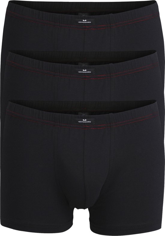 Herenonderbroek, 100% katoen, boxershorts voor heren, duurzaam, natuurlijk (5 stuks), Klasse 3 zwart, L