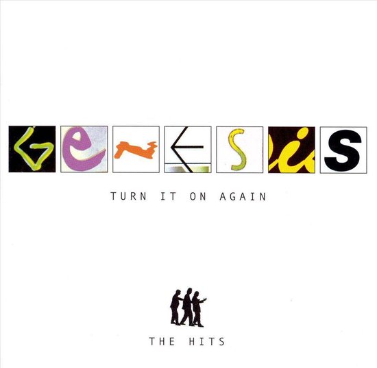 Genesis logo met de tekst "Turn It On Again" en "The Hits".