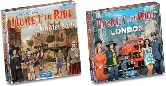Ticket to Ride Spellenbundel - 2 stuks - Pocketversies - Londen & Amsterdam