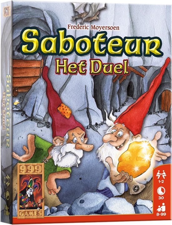 Thumbnail van een extra afbeelding van het spel Spellenbundel - Kaartspel - 2 stuks - Skip-Bo & Saboteur: Het Duel