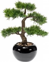 Kunst bonsai cedar 34cm in pot