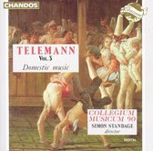 Telemann: Vol 3, Domestic music / Standage, Collegium Musicum 90