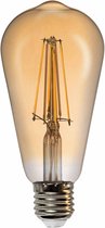 Prilux 'fiSENSE Gold Drop' LED filament lamp E27 7.5W 2500K dimbaar