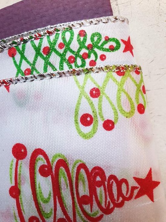 Kerst Lint Kerstboom Band 500 cm 65mm breed Kerstdecoratie
