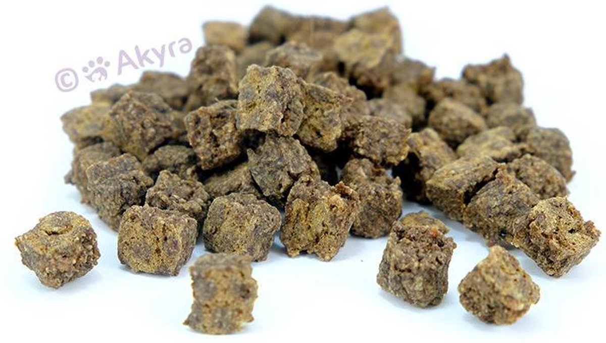 Akyra Trainingsblokjes Rund - Natuurlijk gedroogde hondensnacks - 200 gram