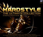 Voorkant van de cd-hoes: "HARDSTYLE THE ULTIMATE COLLECTION VOL. 3 // 2008". Een gouden mechanische vogel staat centraal.