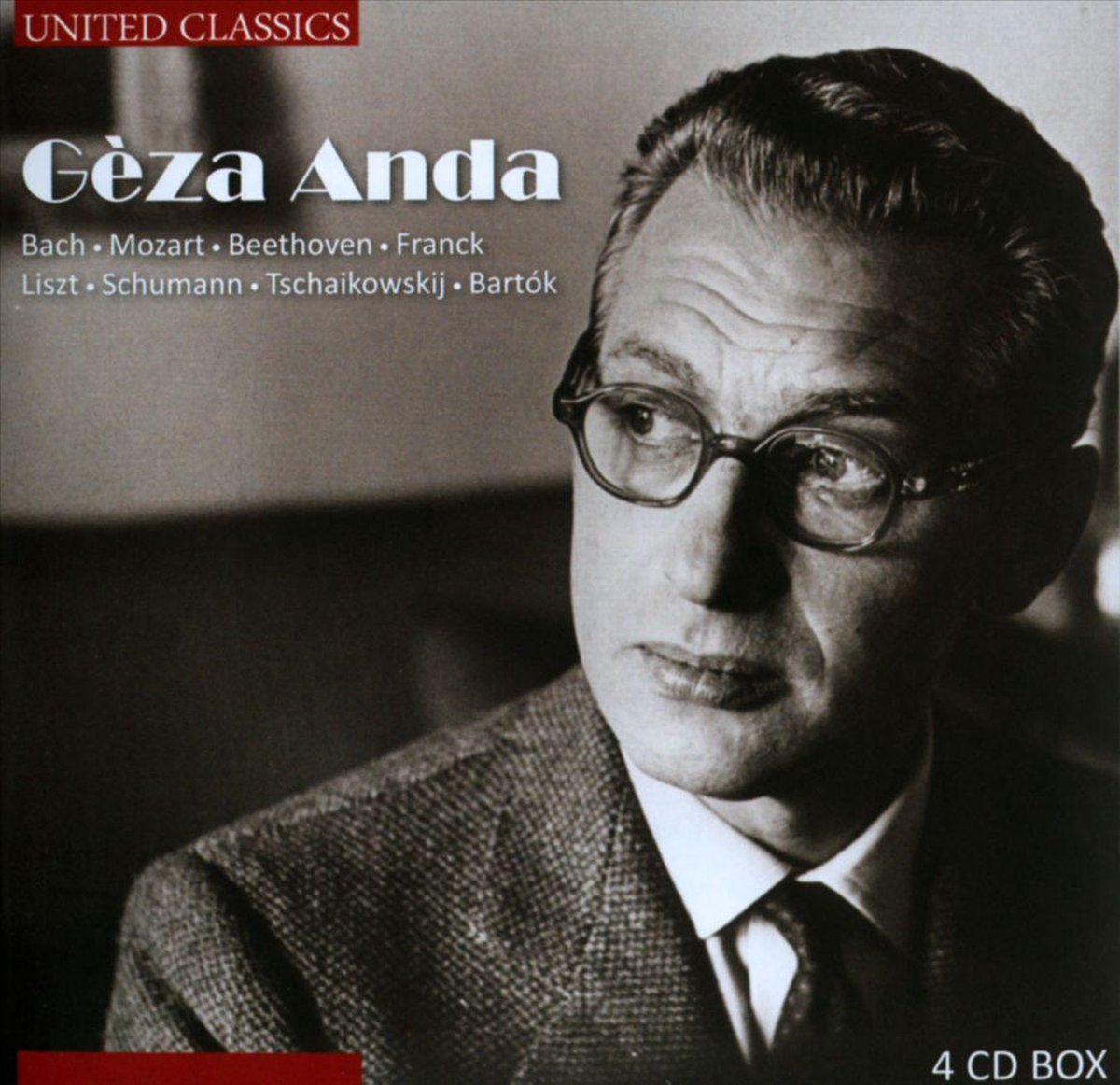 Gèza Anda - Bach, Mozart, Beethoven, Franck, Liszt, Schumann, Tshaikovsky, Bartók (4 CD)