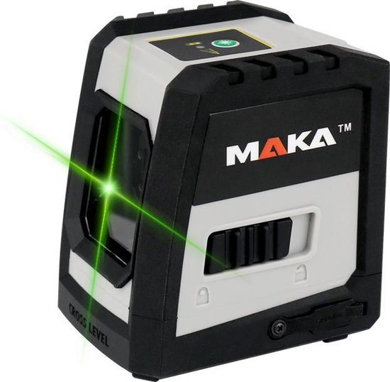 MAKA Kruislijnlaser op accu - Groene laser