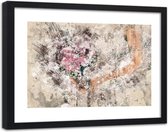 Foto in frame Bruid boeket, 120x80, beige, Premium print
