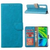 Xssive Hoesje voor Xiaomi Mi Note 10 Lite - Book Case - Turquoise