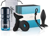 Luxe Solo Box Man – cadeau – geschenkset – vrijgezellen cadeauset - masturbator – buttplug - cockring - prostaatvibrator – cock- en ballring - toy bag – lover gift - Erotiek Toys - extra stim