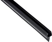 Lekstrip - Douchestrip - Douchedeurafdichting met waterkering - Zwart - Glasdikte 6/8MM