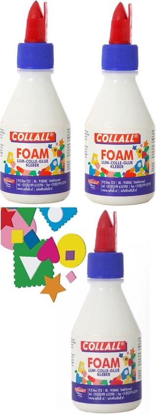 3x - Collall - Totaal - Voor het lijmen van foam. | bol.com