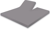Splittopper Hoeslaken Katoen Perkal - licht grijs - 180x220cm - Split Enkel - Single Split