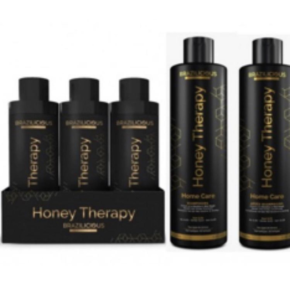 BraziliCious Honey Therapy 3x100 ml & Entretien Shampoo+Conditioner
