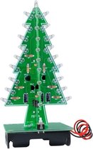 Doe-het-zelf Techniek Kerstboom - Soldeer je eigen 3D Kerstboom - 3 Verschillende kleuren LED's - Batterij of USB Voeding - Leuk voor Surprise of Kerstcadeau