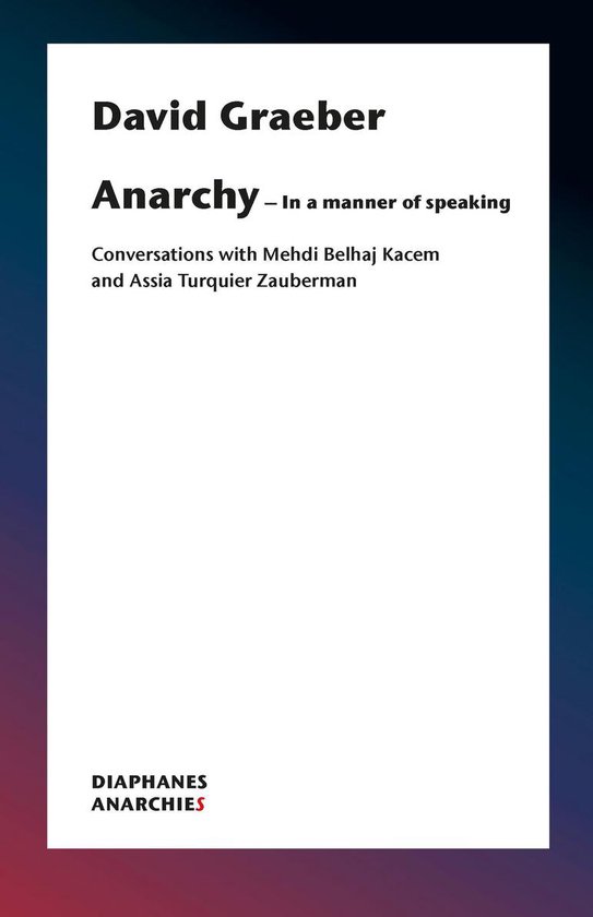 Anarchies - Anarchy—In a Manner of Speaking - cover
