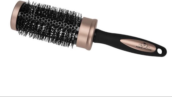 Paris Hilton Round Hairbrush - Brosse sèche-cheveux - Corps en métal  répartissant la... | bol.com
