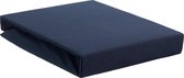 Premium Jersey Hoeslaken Lits-Jumeaux Indigo Blauw | 180/190/200x200/210/220 | Excellente Kwaliteit