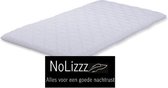 NoLizzz®- 2-Persoons Topper / Oplegmatras - Nasa traagschuim - 7 cm dik  - Fabrieksprijs - 120x200/7