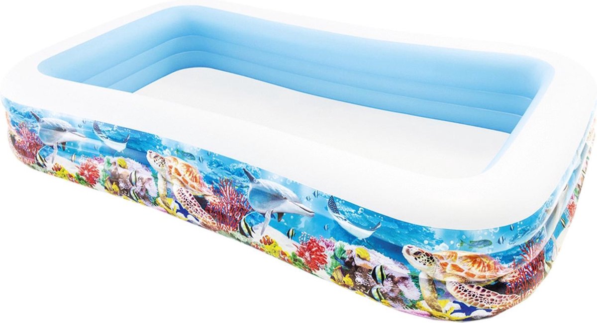 INTEX Familezwembad Swim Center oceaanleven ontwerp 305x183x56 cm
