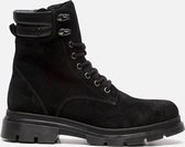 Aqa Aqa Veterboots Zwart Leer - Maat 39