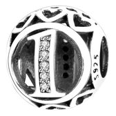 Tracelet - Zilveren bedels - Bedel cijfer 1 | Bol bedel met nummer 1 | 925 Sterling Zilver - Pandora compatible - 925 Zilver Certificaat - In Leuke Cadeauverpakking - Valentijn