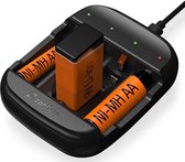 Zanflare C4A Batterijlader Batterijen Universeel oplaadstation lithium-ionbatterij voor AA AAA NiMH NiCD-batterijen