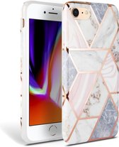 FONU Marmer Backcase Hoesje iPhone 8 / 7 / SE 2020 - Wit