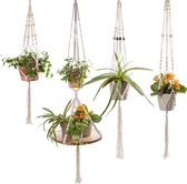Viva la Home Plantenhanger - Macrame Touw – Hangpot Kamer Decoratie – Hangende Bloempot Voor Binnen en Buiten – Plantentafel