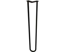 FLE - Stalen hairpin zwart hairpin ø 1,6 cm en hoogte 71 cm